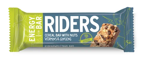 Riders Energy Bar Nuts Vitamins and Ginseng 40gr