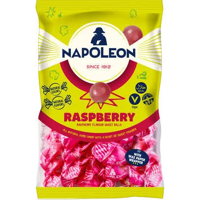 Napoleon Frambooskogels 150g