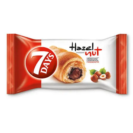 7 Days Croissants Hazelnut 4x60g