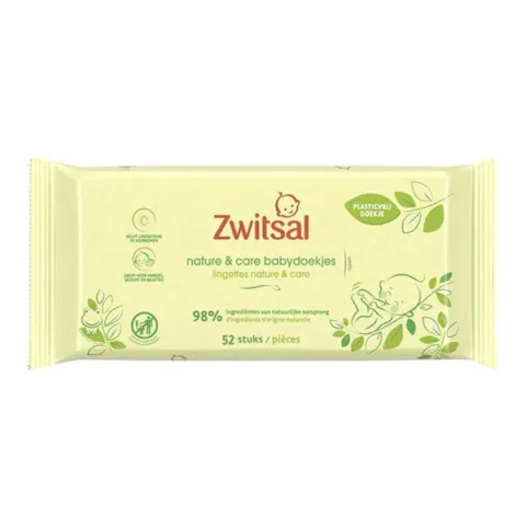 Zwitsal Baby wipes 52pcs nature & care