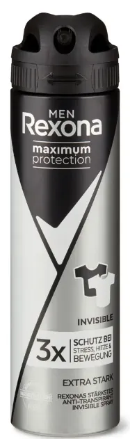 Rexona deo spray 150ml men black & white invinsible