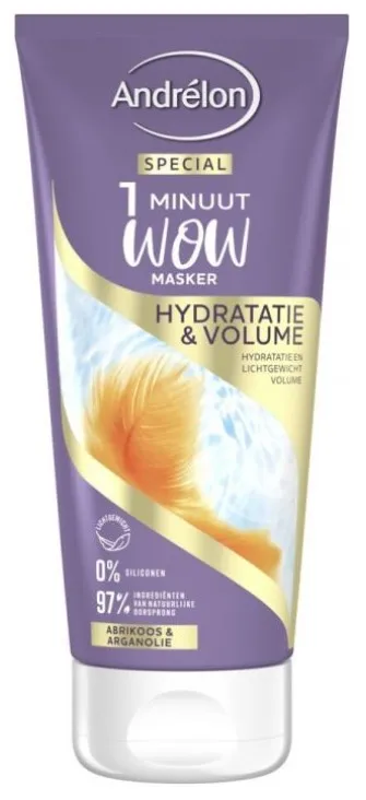 Andrelon Haarmasker 180ml Hydratatie & volume