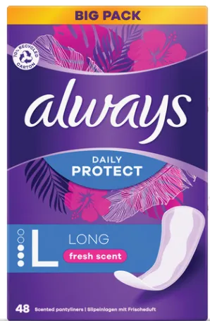 Always Panty Liners 48pcs Size Long