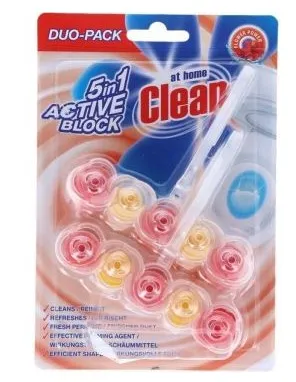 At Home clean Toilet Block 2x45gr Flowers