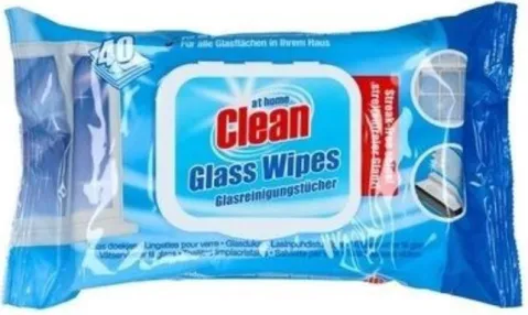 At Home Clean Glass Wipes 40pcs