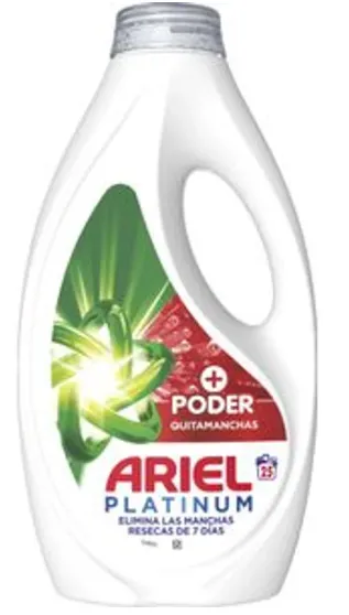 Ariel Laundry Detergent 1800ml 40sc Platinum Power stain remover