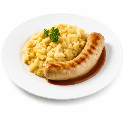 Hete bliksem met braadworst 600 gr