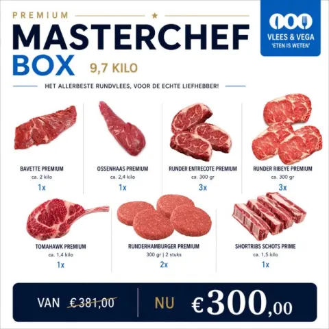 BBQ Masterchef box 9,7 kilo