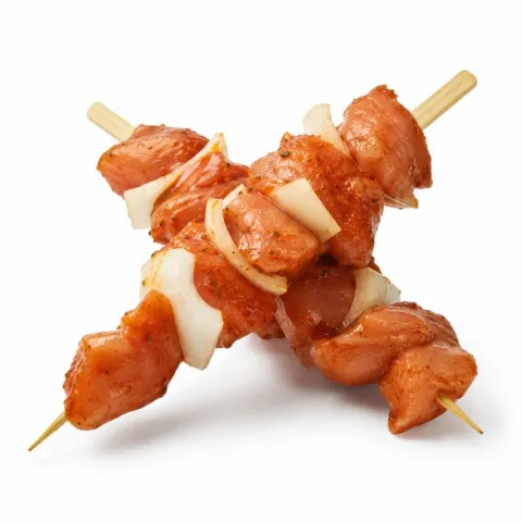 Varkensbrochette gemarineerd ca 330 gr 2 st