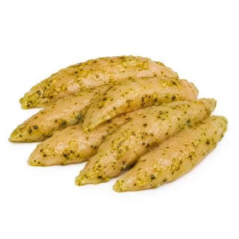 Kipfilethaasjes Pesto ca 400 gr