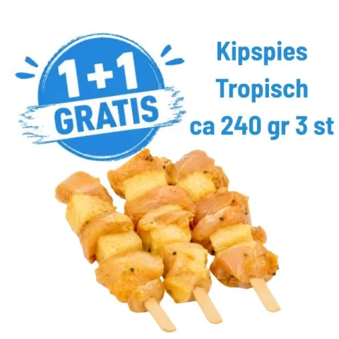 Kipspies Tropisch ca 240 gr 3 st