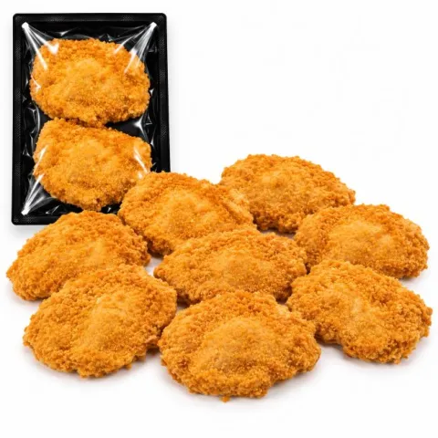 Crispy chili kipfiletburger ca 1 kilo 8 st (4x2 stuks)