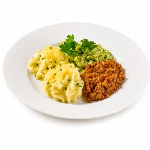 Gehaktschotel met prei, puree en kaasgratin 500 gr